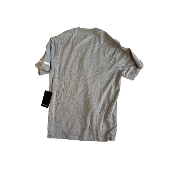 True Religion Brand Jeans Mens Medium Heather Grey Strike HS SS Tee Style 700167 - Picture 2 of 8